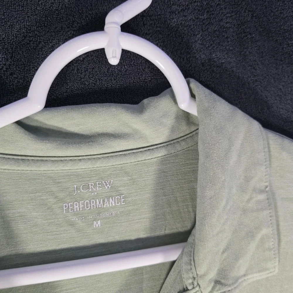 J Crew Performance Polo Shirt‎ Mens Medium M Short Sleeve Casual Top